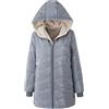 Cocila Giubbotto Bianco Black Friday Cappotto Donna Felpato Camicia A Quadretti Donna Cappottino Donna Invernale Imbottito Cappotto Blu Donna Elegante Parka Piumino Donna Black Friday