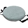 ZIBENE cuscini sgabelli 30x30 rotondi antiscivolo, cuscini sgabello tondo 30cm con fibbia per cinturino, cuscini sedie cucina con elastico sfoderabili, imbottitura in spugna ad alta densità, Velluto Celeste