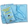 Bubabù Lenzuolino sotto lettino con elastico STELLINA per materasso cm.65x130 (Azzurro)