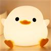Dinhauyon DoDo Duck Luce Notturna Allattamento Dimmerabile, Lampada Paperella Silicone Animali USB Ricaricabile con Sensore Tattile Funzione Timer, Decorazione Regali per Ragazzi, Ragazze, Bambini, Camera Letto