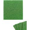 QLEUIFT 4 PCS Mini Erba Artificiale,Miniature Erba Decorazione,Erba Artificiale in Miniatura,Tappeto in Erba Sintetica Giardino,Erba Artificiale in Plastica Prato per Fai da Te Ornamento del Giardino