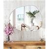 JMITHA Specchio Asimmetrico da Parete - Vetro, Senza Cornice, Decorativo per Camera da Letto e Ingresso