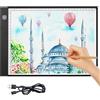 Tavoletta Luminosa A4 LED Coolzon - Luminosit&agrave; Regolabile Per Disegno E Diamond Painting
