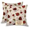 SoNiT home decor SONIT - Federe Natalizie per Cuscini Divano - Copricuscini Per Divano Salotto e Camera - 2 Pezzi - Copri Cuscino Made In Italy - Federe Cuscini Candy Natalizio 50x50 cm