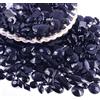Wambere 100 pezzi di strass da cucire, pietre in acrilico con strass per cucire a mano, varie forme da 4-30 mm, strass piatti, per artigianato fai da te, decorazione di abbigliamento, accessori per