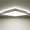 Epochglo Plafoniera Led Soffitto, Lampada da Soffitto, Luce Led Soffitto, Plafoniera Quadrata per Bagno/Garage/Cucina, 15W, 1800LM, 4000K, 22cm, IP54 Stagna, Bianco