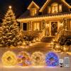 CERIAL 100m per esterni alimentata da rete elettrica,Led Stringa Luci,luci dell'albero di Natale che cambiano colore luci delle corde esterne con telecomando per camera da letto all'aperto del giardino