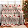 WZXGHE Coperta Natalizia,coperta Natalizia Divano 130x150cm,morbida E Calda Di Coperta Flanella Natalizia,riguardare Per Divano O Ufficio Coperta Matrimoniale Pile Natalizia (Weihnachtselch, 130x150cm)