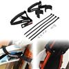 JFG RACING Cinghia Salvataggio Tirare Moto,Anteriore Posteriore Soccorso Tirare-Nero