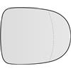 SENZEAL Vetro dello Specchietto Lato Passeggero Destro Riscaldato con Piastra Portante per Renault Clio III 2009-2012 Modus 2007-2012 Twingo 2010-2014 7701069522 6064542M 7701069553 (Destro)