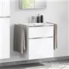 evineo ineo4 mobile La: 60 cm, 2 scomparti estraibili, con maniglia, per evineo ineo lavabo,, BE0200WH, ineo4 [Mobili da Bagno > Mobili Lavabo]