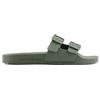 Emporio Armani Double Buckle Slides, Ciabatta Unisex - Adulto, Multicolore (Military+Military), 43 EU