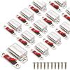 Mousike Magnete per Armadietto 15KG in Acciaio Inox Serratura Magnetica per Porta Armadio da Cucina Armadio Armadio Serratura per Cassetto Porta dell'Armadio (argento 12 pezzi)