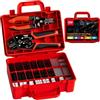 PEBA Pinze Crimpare Set, con 24 stili JST-XH/JST-SM e D upont 2,54 mm set di connettori, Pellafili, Pinze a Crimpare 0,03-0,5mm² per D upont 2.54mm, Molex, serie JST Connettori - Pinze piegatrici
