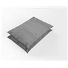 HOME ZEN HOUSEHOLD LINEN coppia di federe copricuscino art candy copriguanciale per cuscino da letto 50x80cm in fibra di cotone con chiusura laterali a bottone colorati tinta unita colore grigio chiaro