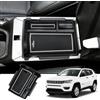 BIXUAN Compatibile con Jeep Compass Alfa Romeo Tonale 2021 2022 2023 2024 2025 Organizer con tappetino antiscivolo per bracciolo console centrale, Compass 2022 Organizzatore interno per riduzione del