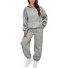 Fannyfuny Tuta Abbigliamento Casa Strada Elegante Curvy Felpa Tinta Unita Manica Lunga +pantaloni Larga Tuta Donna Cotone Tuta Intera Donna Sportiva Aderente Sexy per Pilates Jogging Workout Y2k Traspirante