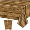 QUERICKY 2 Pack Tovaglie Festa Occidentale, 220x137cm Wild West Casa Di Legno Barn Door Copritavolo Per La Festa A Tema Occidentale Decorazioni Per Feste Di Compleanno Per Bambini