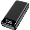 BRENCIL Power Bank 20000mAh, 65W Batteria Esterna Ricarica Rapida, PD4.0 QC3.0 Laptop PowerBank Caricatore Portatile con USB C Input & Output e Display Digitale LED per iPhone 15/14/13/12/11 Tablet