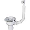 MONTSERRAT BO-41455 Valvola cestello con troppopieno, Bianco