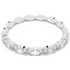 Swarovski Anello Vittore, Taglio Marquise, Bianco, Placcato rodio