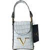 19V69 ITALIA V ITALIA LEATHER BAG COCCO LAM WHITE