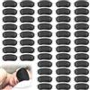 Nizirioo - 50 mascherine per il sonno, maschera per il sonno, traspirante, morbida benda per gli occhi con elastici, occhiali da notte portatili con nasello per viaggi, uomini, donne, bambini (nero)