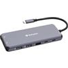 Verbatim Hub USB C 14 in 1, adattatore multiporta USB-C a HDMI, VGA, RJ45, USBA-A e USB-C PD, con lettore di schede SD, per Mac, MacBook Pro/Air, iPad Pro, Thinkpad, Windows Computer, Laptop e Co