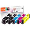 Peach Cartuccia Peach MP 580XXL/581XXL Canon Nero/Ciano/Giallo [PI100-396]