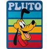 Northwest Disney Mickey Mouse Micro Raschel, coperta coperta coperta 116,8 x 152,4 cm, a strisce di Plutone