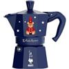 Bialetti caffettiera Moka Express Magico Ricordo blu da 1 tazza