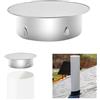 Befun Coperchio per foro per camino, copertura per canna fumaria, copertura per tubo in acciaio inox, 125 mm