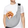 PETLOFT Reversibile Borsa Trasportino Zaino, Borsa da Trasporto per Cani Piccoli, Adjustable Borsa a Tracolla, Cross-Body Pet Sling Carrier con Gancio per Collare per Cane/Gatto Fino a 4.99kg