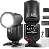 NEEWER Z2-S Flash Speedlite TTL a Testa Rotonda 2,4G per Sony da 76W con Nuova UI, Lampade Pilota, Cambio Rapido TCM TTL/M, HSS 1/8000s, Batteria 2600mAh, 480 Flash a Piena Potenza, Panno per Pulizia