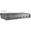 D.L. SERVICE Piastra panini elettrica piano rigato 6 termostati cm 194,4