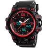 Dayllon Orologio da polso da uomo, analogico, digitale, LED, 50 m, resistente all'acqua, per sport all'aperto, militare, multifunzionale, casual a doppio display, cronometro 12 ore/24 ore