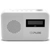 Pure Elan One2 - Radio portatile DAB+/FM con Bluetooth 5.1 (display LCD, 10 tasti di memoria, funzionamento a batteria con 4 batterie AA), colore: Bianco cotone