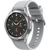 Samsung Galaxy Watch4 Classic BT 46mm SmartWatch Acciaio Inox, Ghiera Rotante, Monitoraggio Benessere, Fitness Tracker, Colore Argento