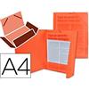 LIDERPAPEL Beautone 34960 - Cartellina portadocumenti in polipropilene, formato DIN A4, colore: Rosso trasparente