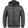 b BLEND BLEND Boris Teddy Giacca Invernale Giaccone All'Esterna con Fodera D'Orsacchiotto da Uomo con Cappuccio, Taglia:L, Colore:Granite Teddy (75127)