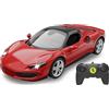JAMARA Ferrari 296 GTS 1:16 2,4 GHz - parabrezza trasparente, luce LED, auto RC