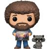 FUNKO POP TV BOB ROSS WITH RACCOON 558 VINYL FIGURE NEW!