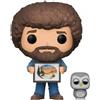 FUNKO POP TV BOB ROSS WITH HOOT CHASE 561 VINYL FIGURE NEW!