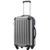 HAUPTSTADTKOFFER - Bagaglio a mano Rigida Alex, TSA, Taglia 55 cm, 42 Litri, Colore Argento