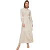 Trendyol Hemdkragen Taptur Kleid Vestiti, Beige, 36 da Donna