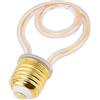 mumisuto Lampadina LED Decorativa, Lampadina Lineare LED 220V E27 Base Media Vintage Luce Calda 2700K Lampada Decorativa Lampadario Incandescente