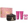 Versace Bright Crystal Absolu Cofanetto 90 ml, Gel Doccia 100ml + Latte Corpo 100ml + Beauty-Bag