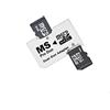 ICT Adattatore da Micro SD SDHC TF a Memory Stick MS Pro Duo Dual 2 Slot Converter Card Reader per PSP e fotocamera