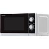 Sharp R200INW - Microonde, 20 l, controllo meccanico, 800 W, colore: argento