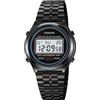 TONSHEN Uomo Acciaio inossidabile Digitale Orologio LED Elettronico Allarme Cronometro Controluce Multifunzionale Orologi da Polso (Nero)